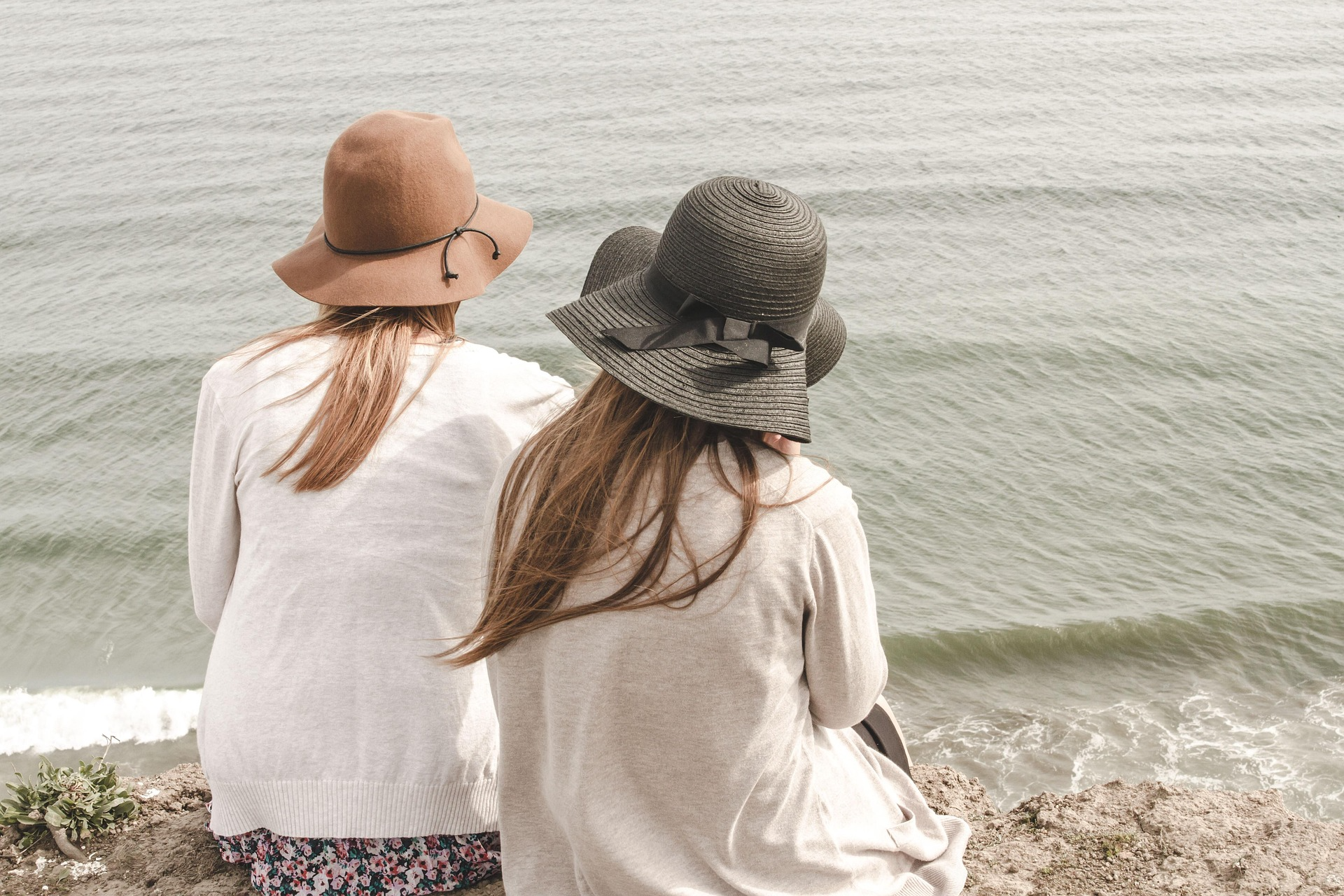 Women sitting in silence, being present